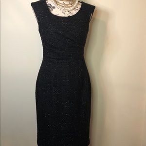 Kay Unger Black Sleeveless Cocktail Dress Sz 4